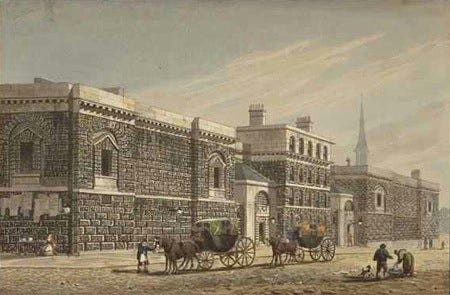 West View of Newgate, by George Shepherd