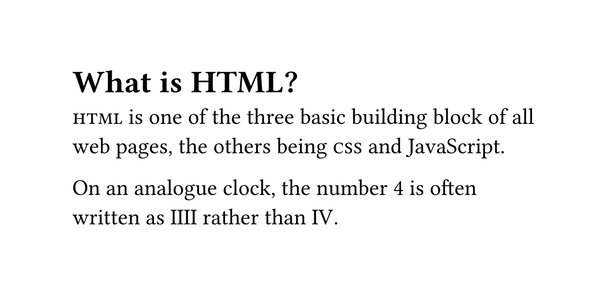 Output of the Typst code
